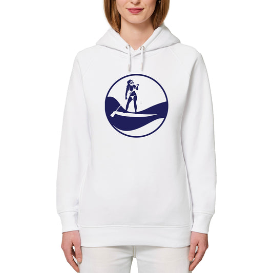 Sweatshirt à capuche Femme - Poches latérales - Coton BIO - Stand up paddle F