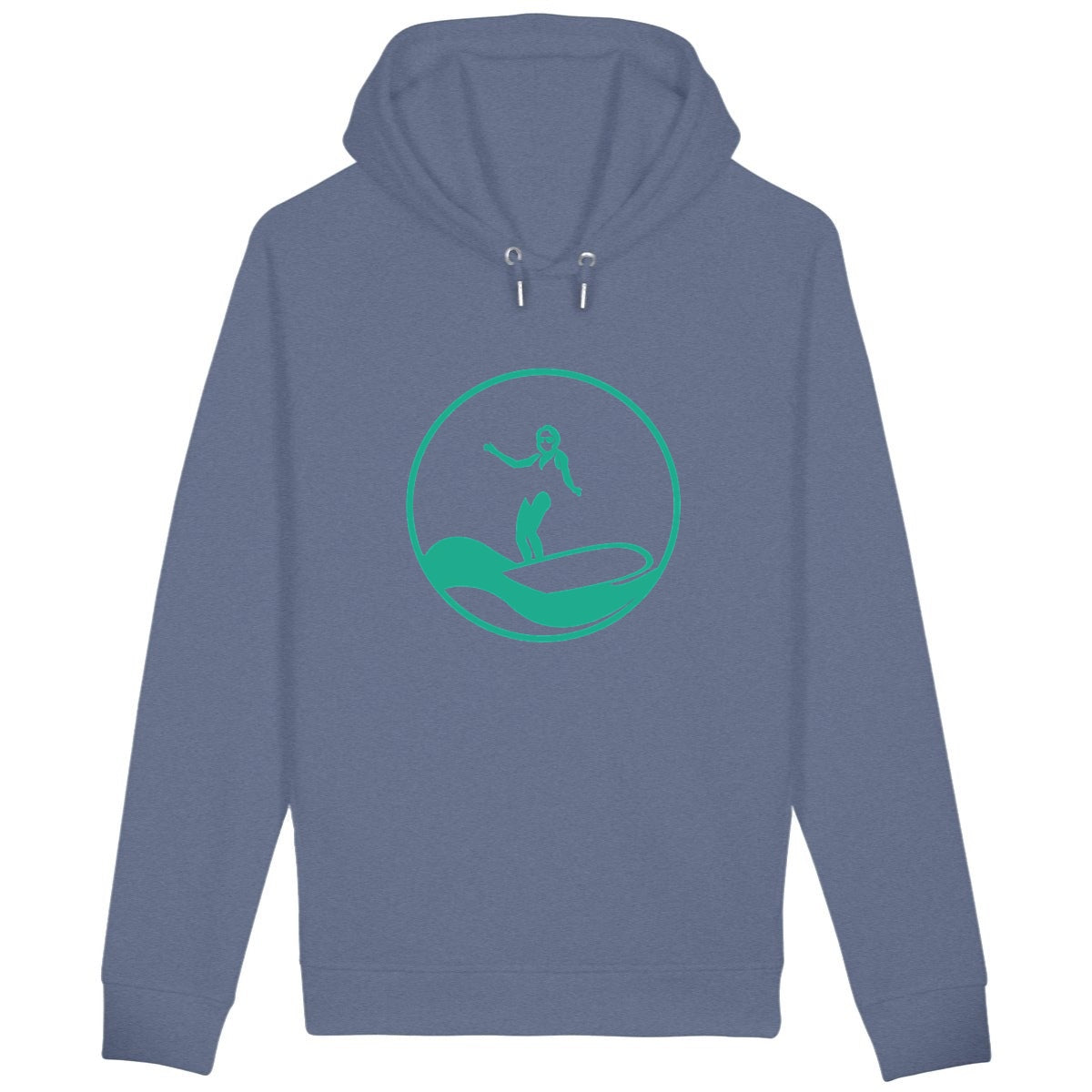 Sweatshirt à capuche Femme - Poches latérales - Coton BIO - Surf W