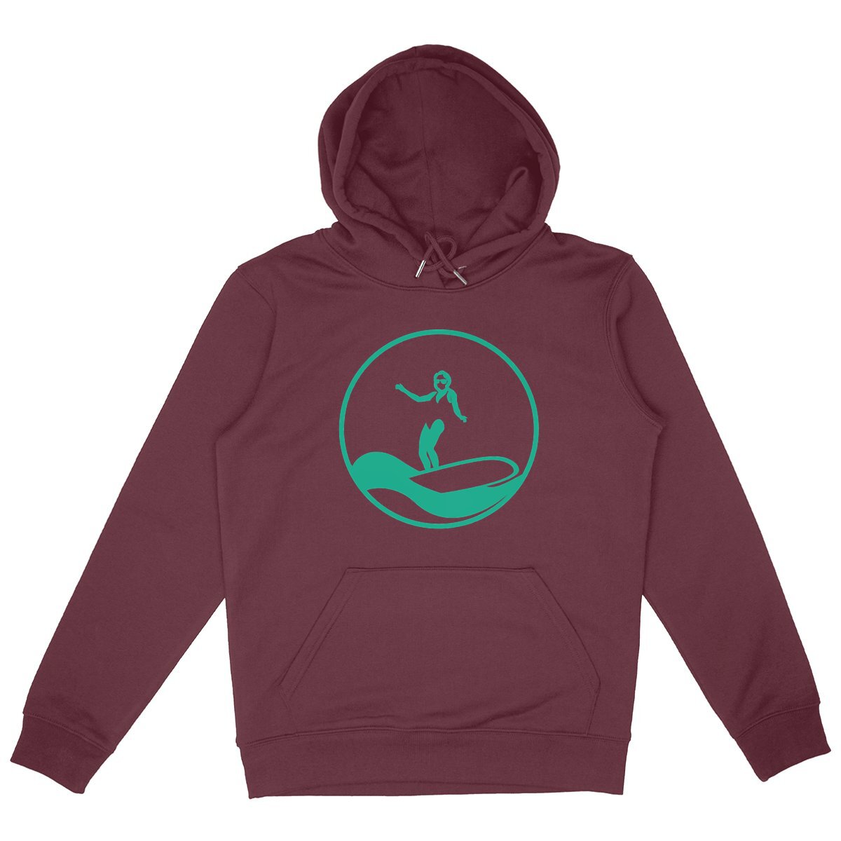 Sweatshirt à capuche Femme - Poche Kangourou - Coton BIO - Surf W