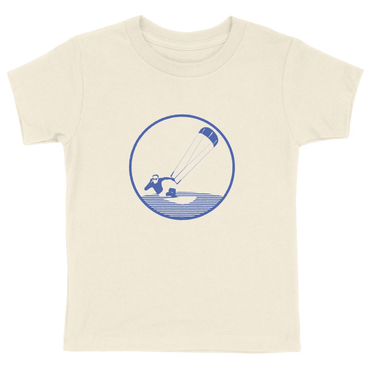 T-shirt Enfant - Garçon - 100% Coton bio - Kitesurf H - face_naturel