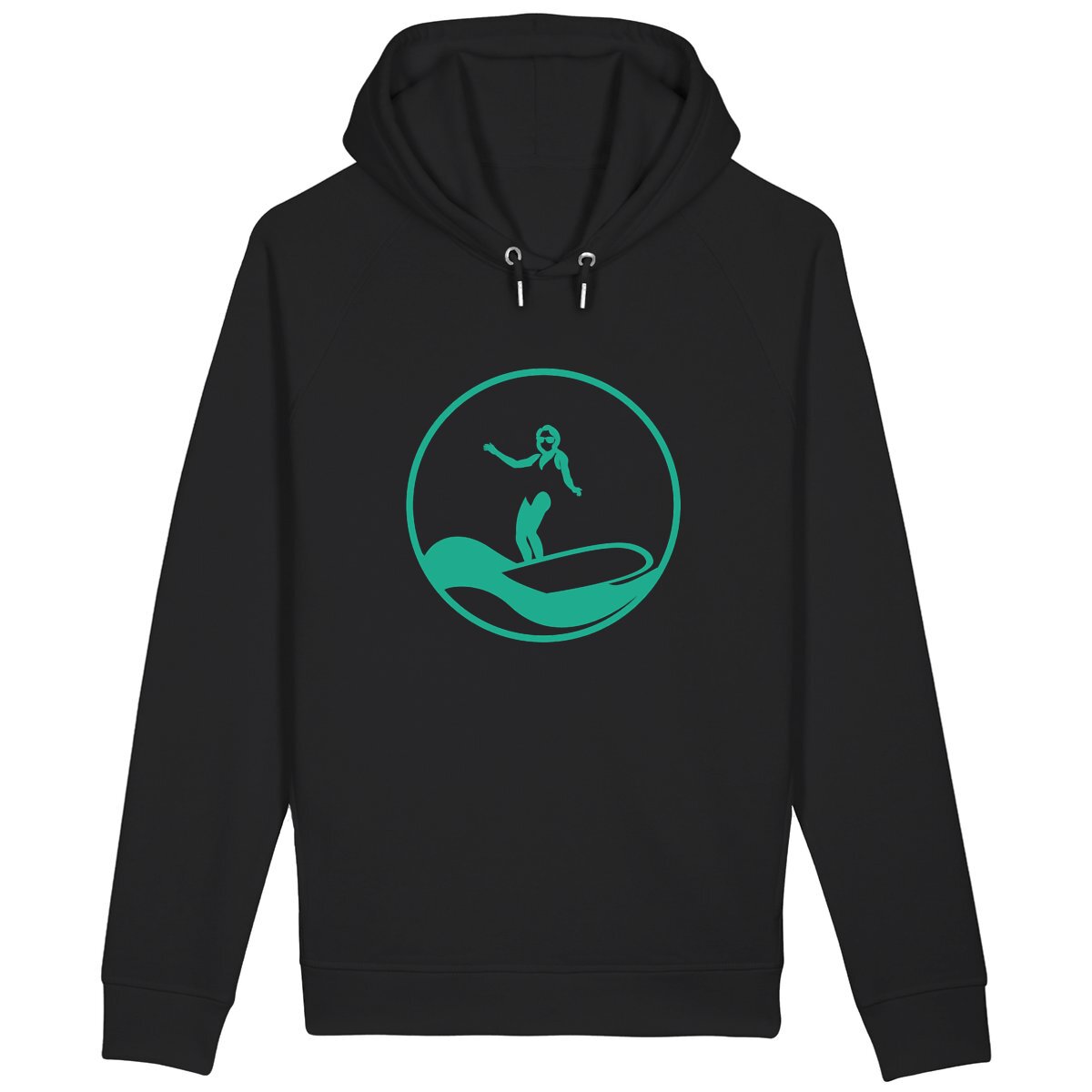 Sweatshirt à capuche Femme - Poches latérales - Coton BIO - Surf W
