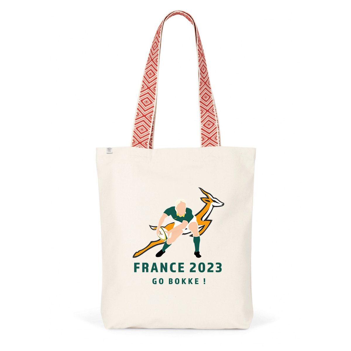Totebag ethnique - Coton recyclé - Springboks