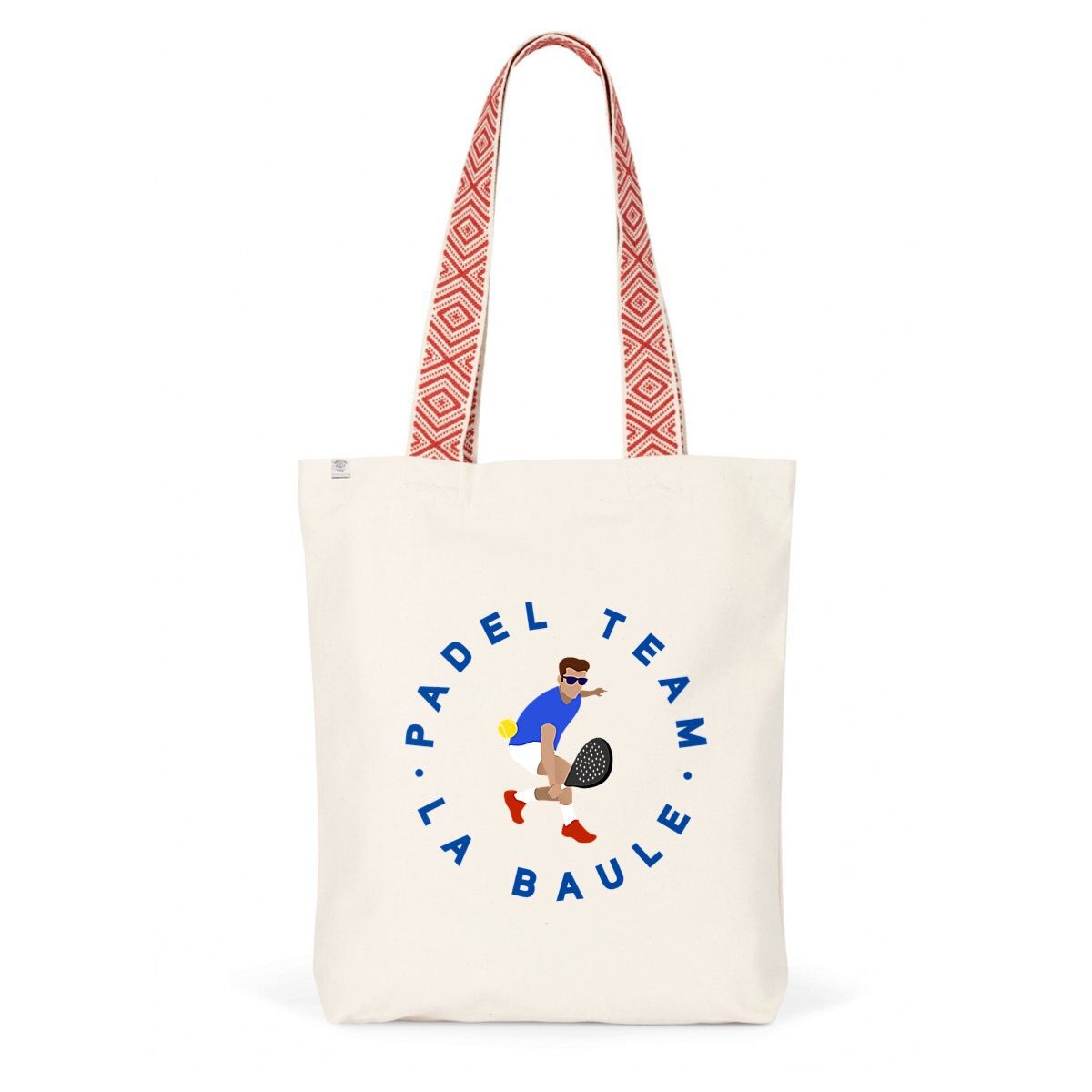 Tote bag Ethnique - Coton recyclé - Padel Team La Baule