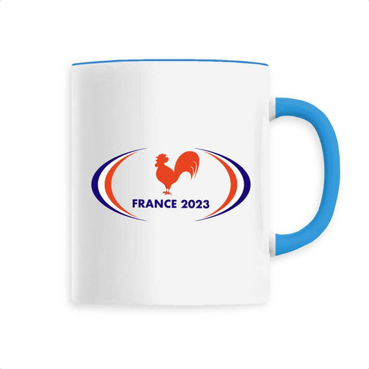 Mug céramique - Anse Colorée - 330 ml - France 2023