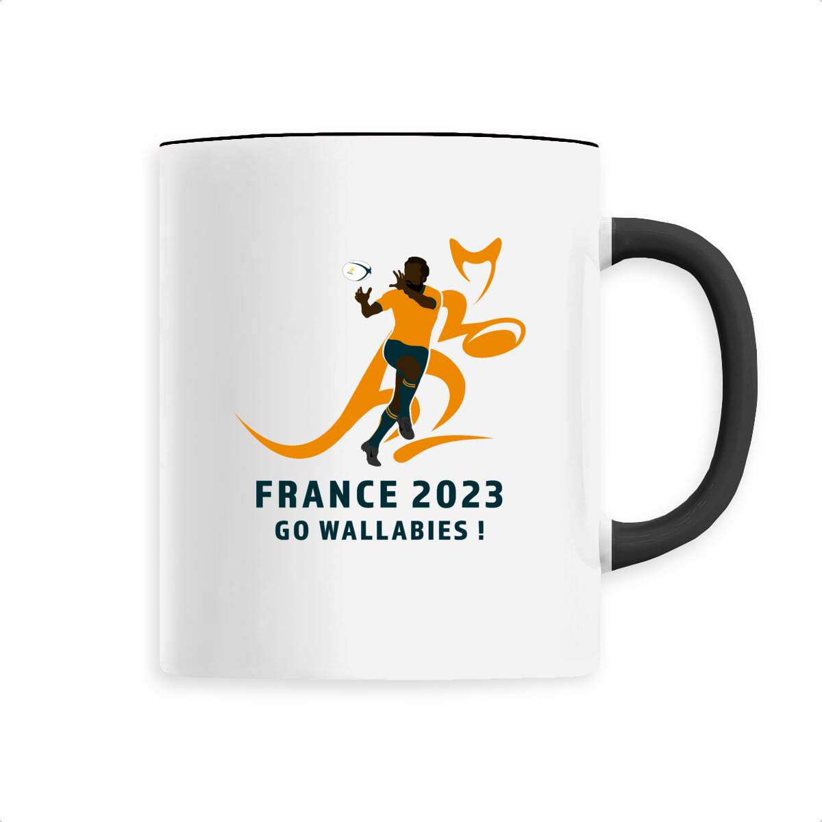 Mug céramique - Anse colorée - 330 ml - Australie