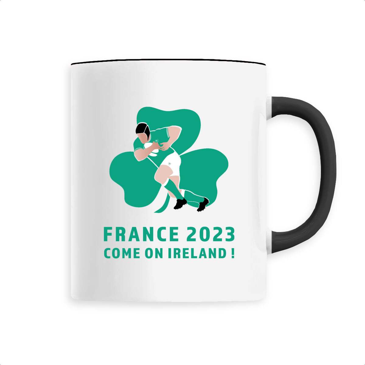 Mug céramique - Anse colorée - 330 ml - Irlande