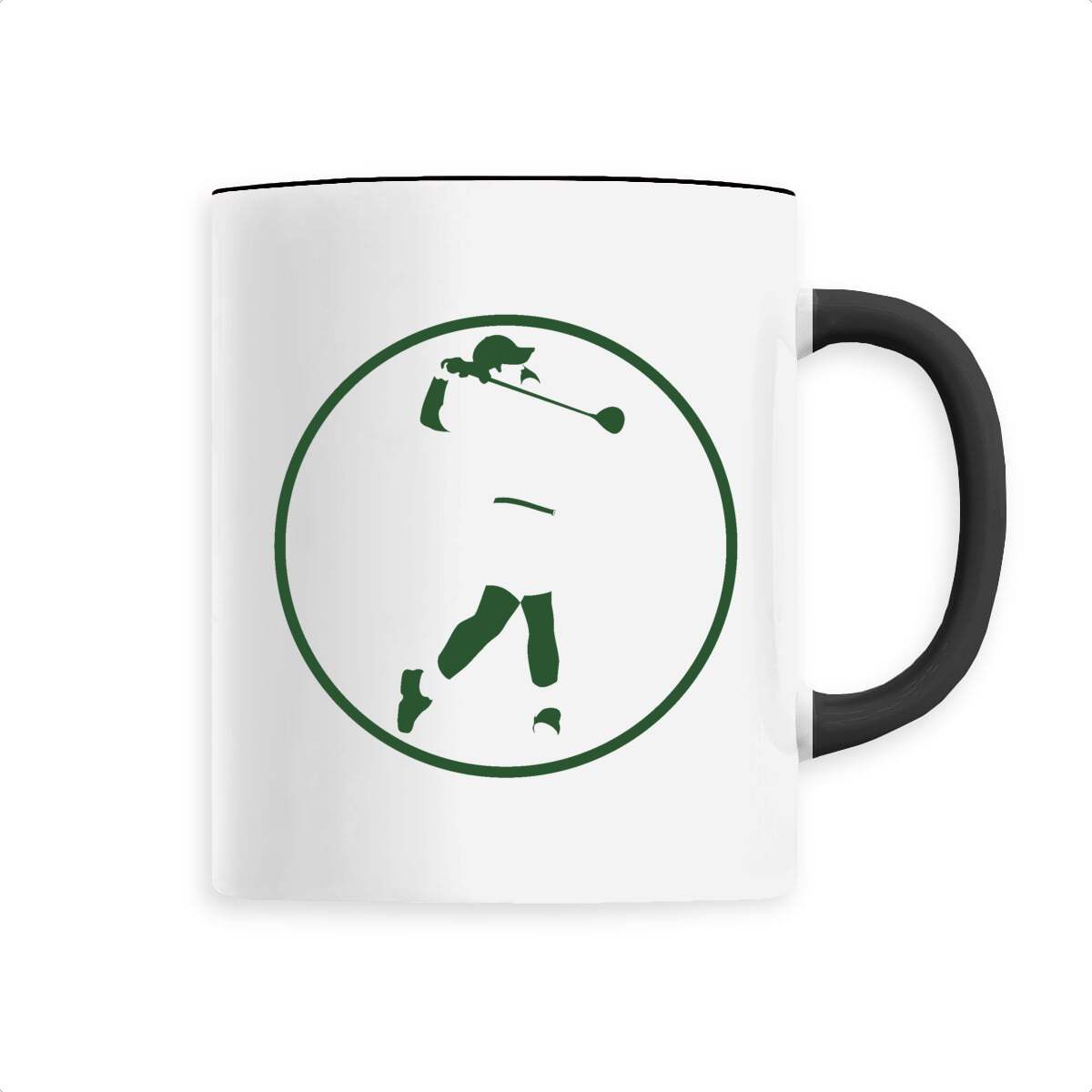 Mug céramique - Anse colorée - 330 ml - Golf H