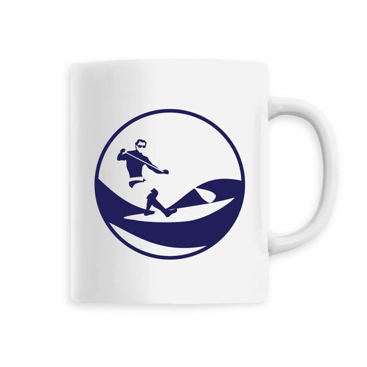 Mug céramique - Anse colorée - 330 ml - Stand up paddle H