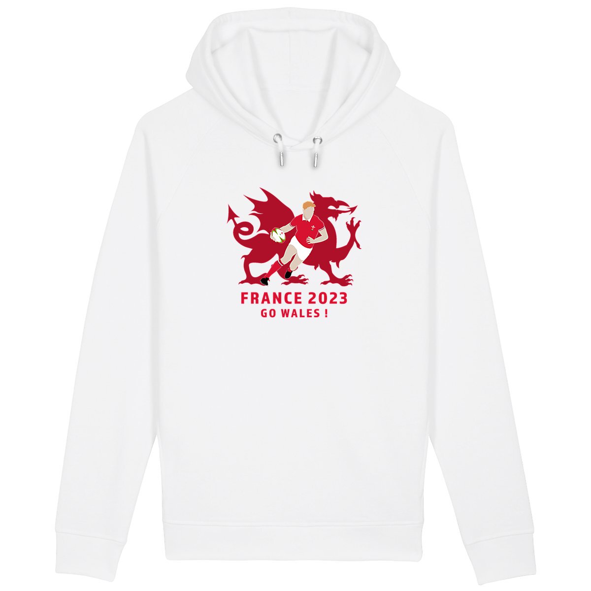 Sweatshirt à capuche Homme - Poches latérales - Coton BIO - Wales