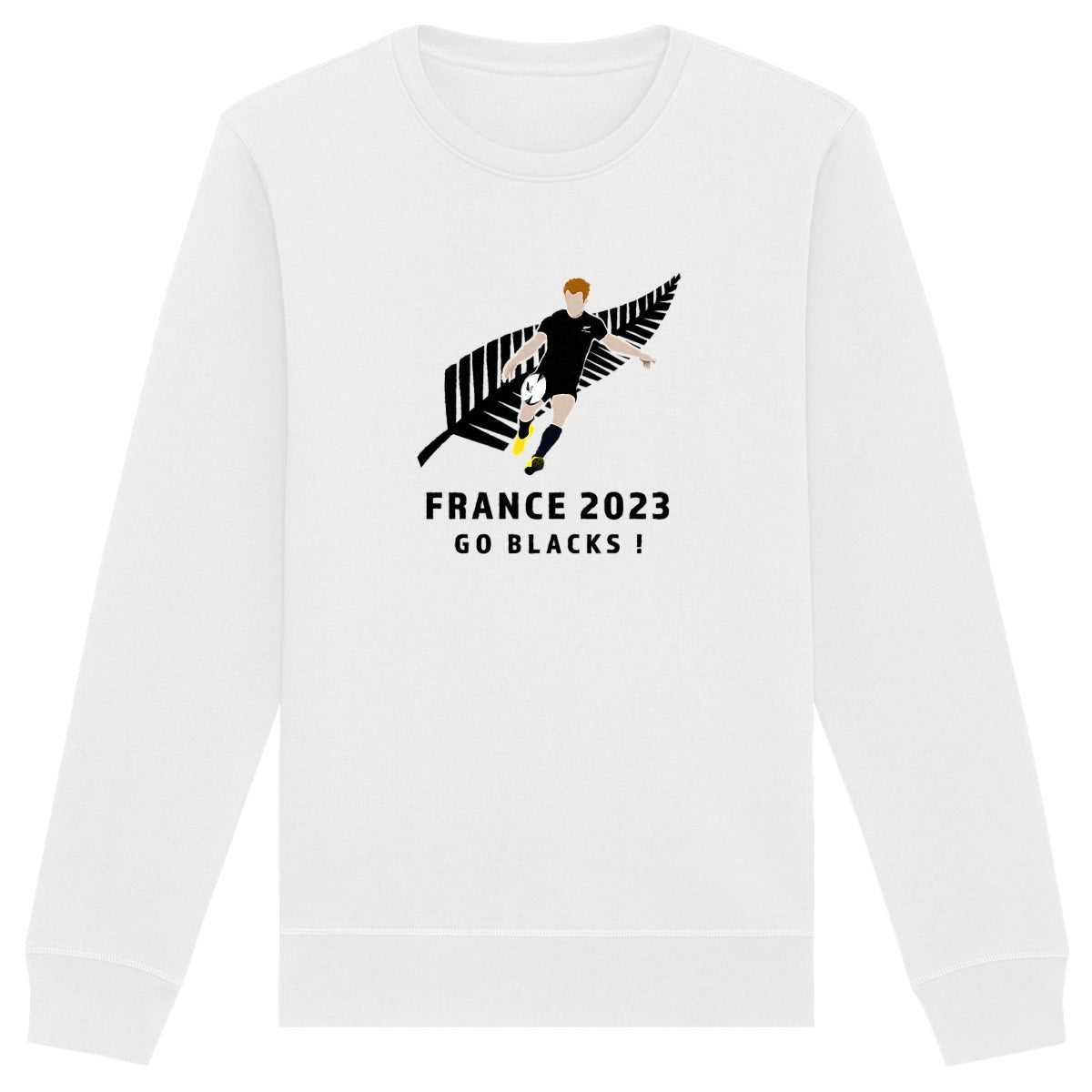 Sweatshirt Homme - Léger - Coton BIO - All Blacks