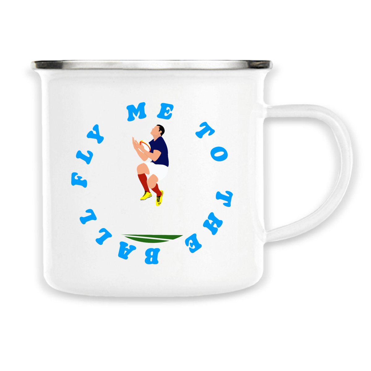 Mug métallique émaillé - 300 ml - Fly me to the ball