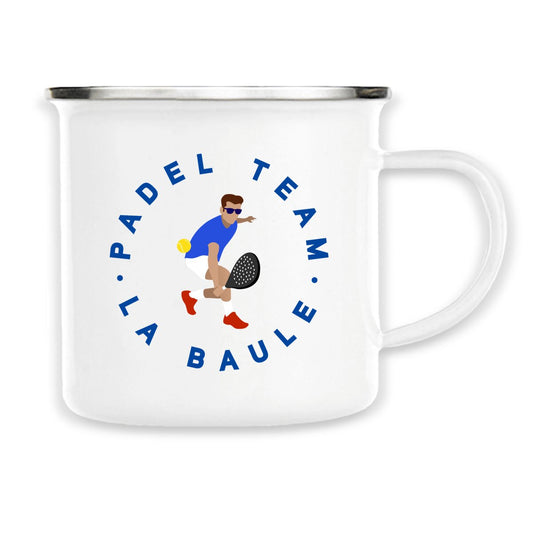 Mug métallique émaillé - 300 ml - Padel Team La Baule