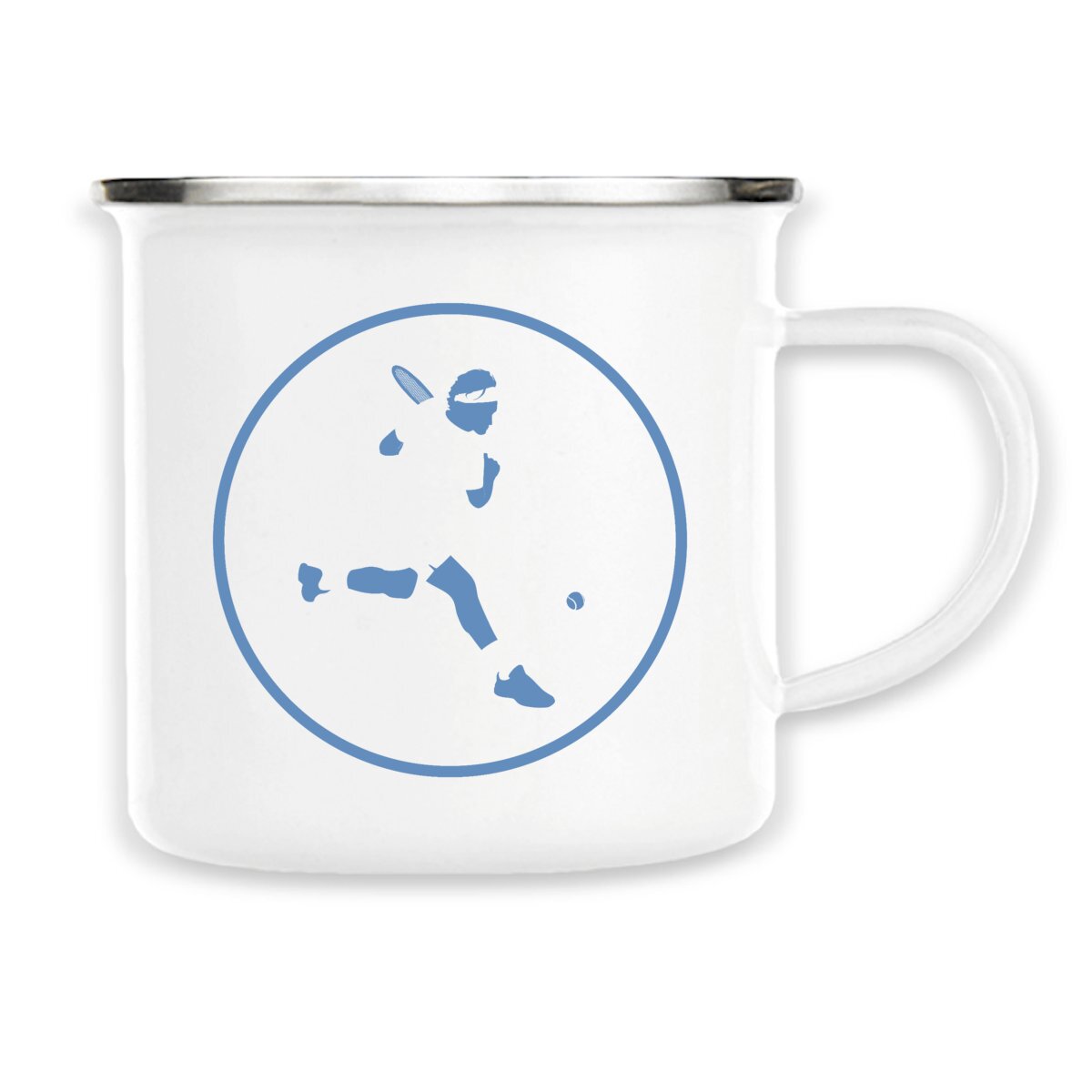 Mug métallique émaillé - 300 ml - Tennis H