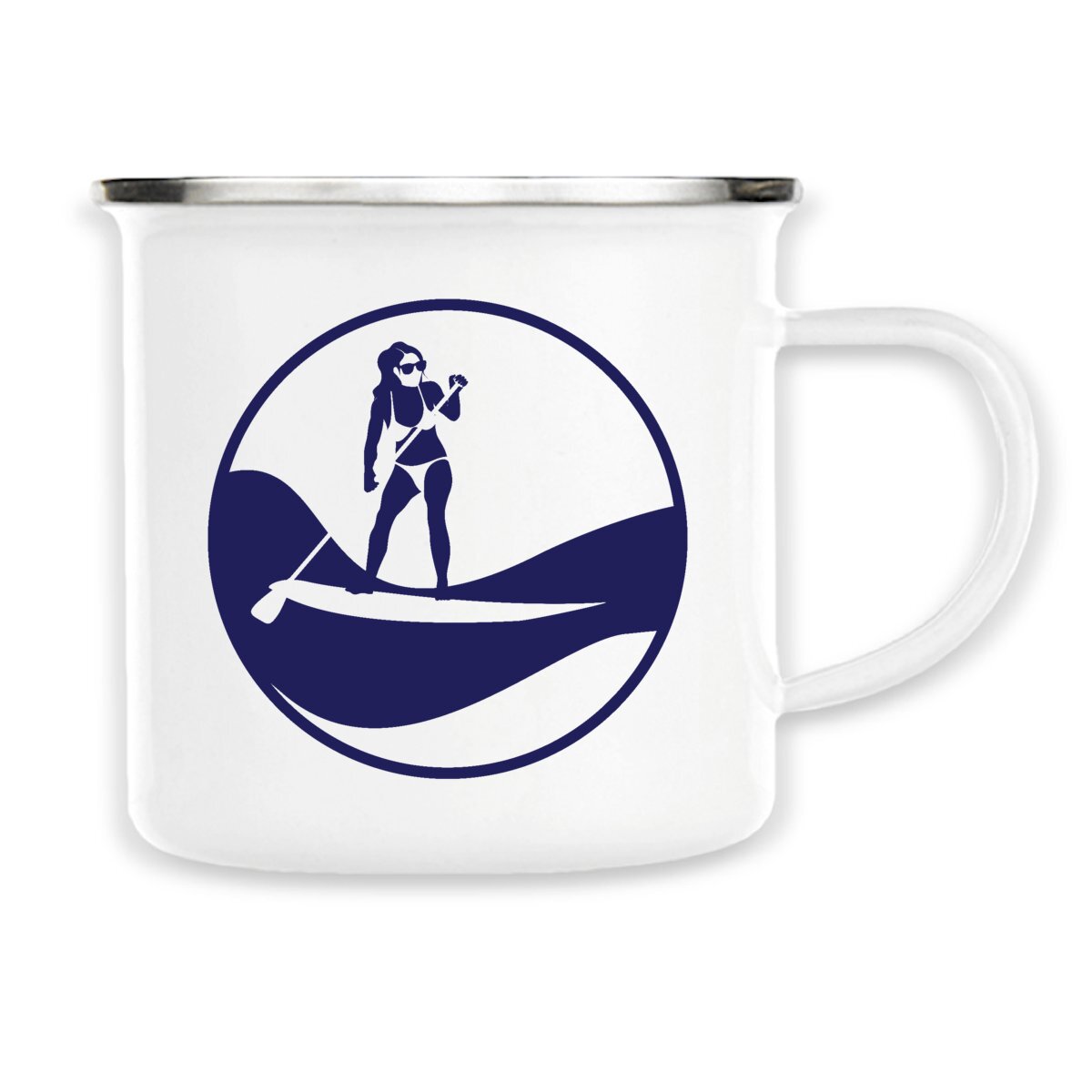 Mug métallique émaillé - 300 ml - Stand up paddle W