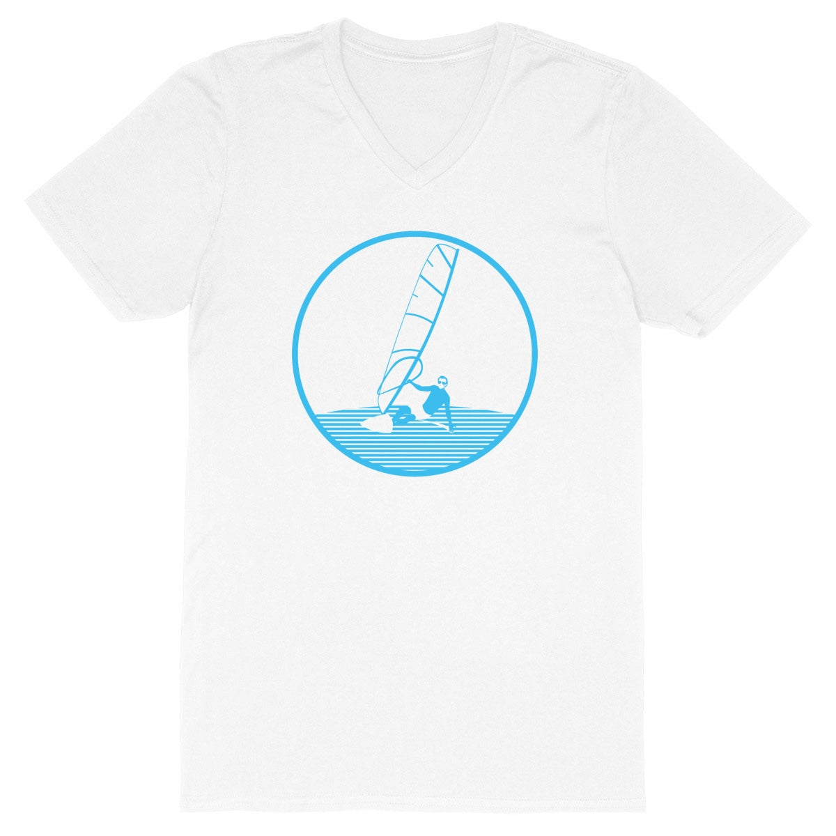 T-shirt Homme - Col V - 100% Coton BIO - Funboard H