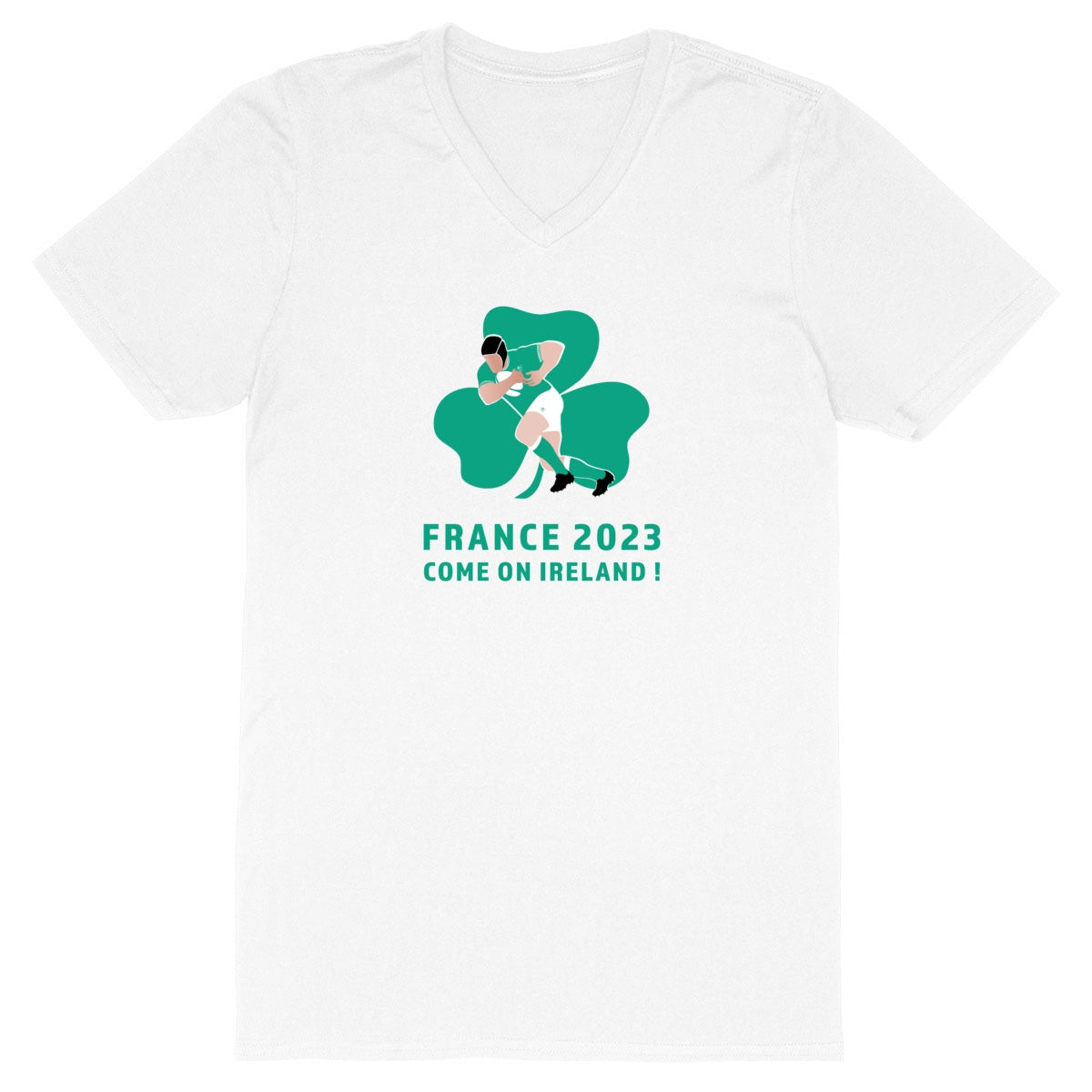 T-shirt Homme - Col V - 100% coton - Irlande