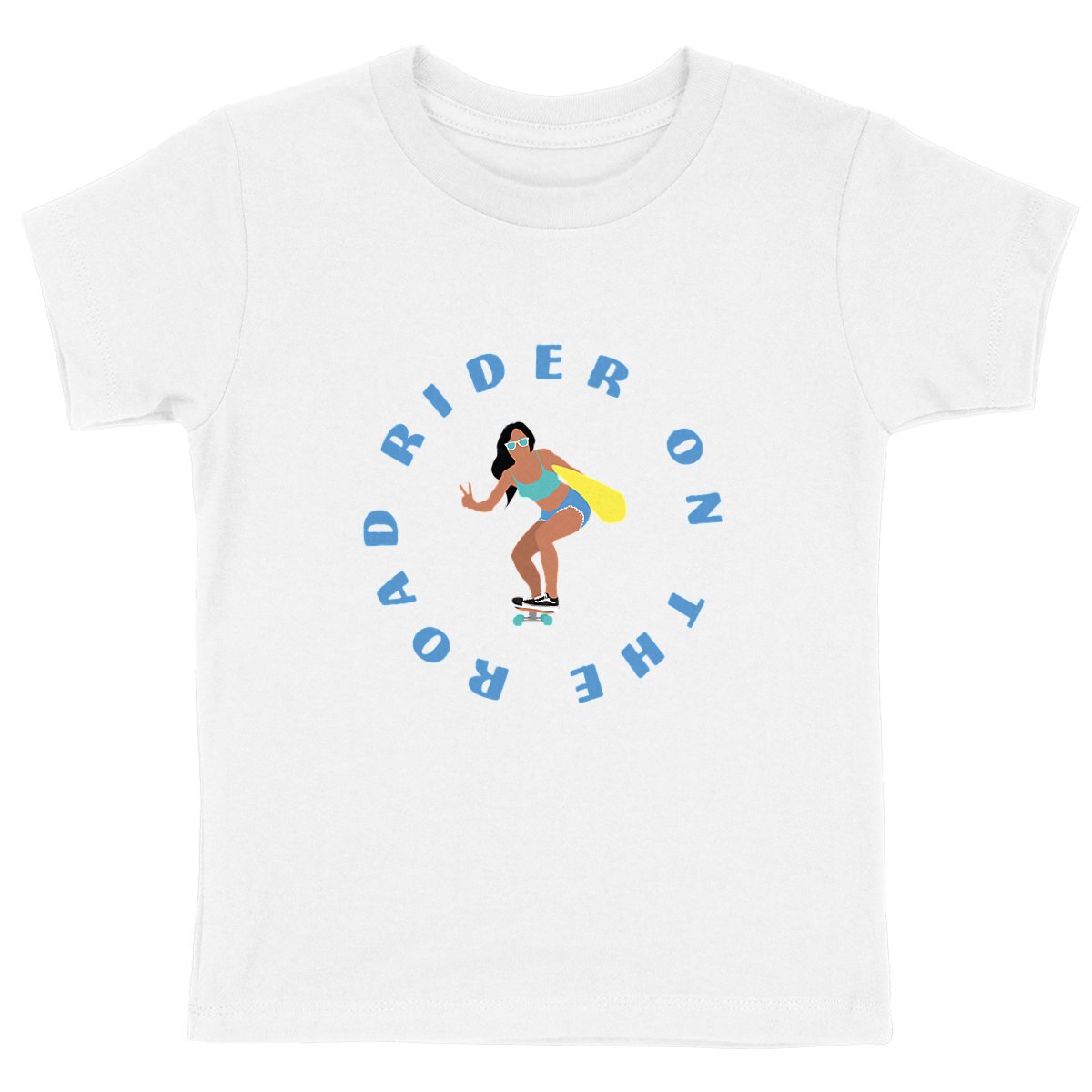 T-shirt Enfant - Fille - Coton bio - Rider on the road