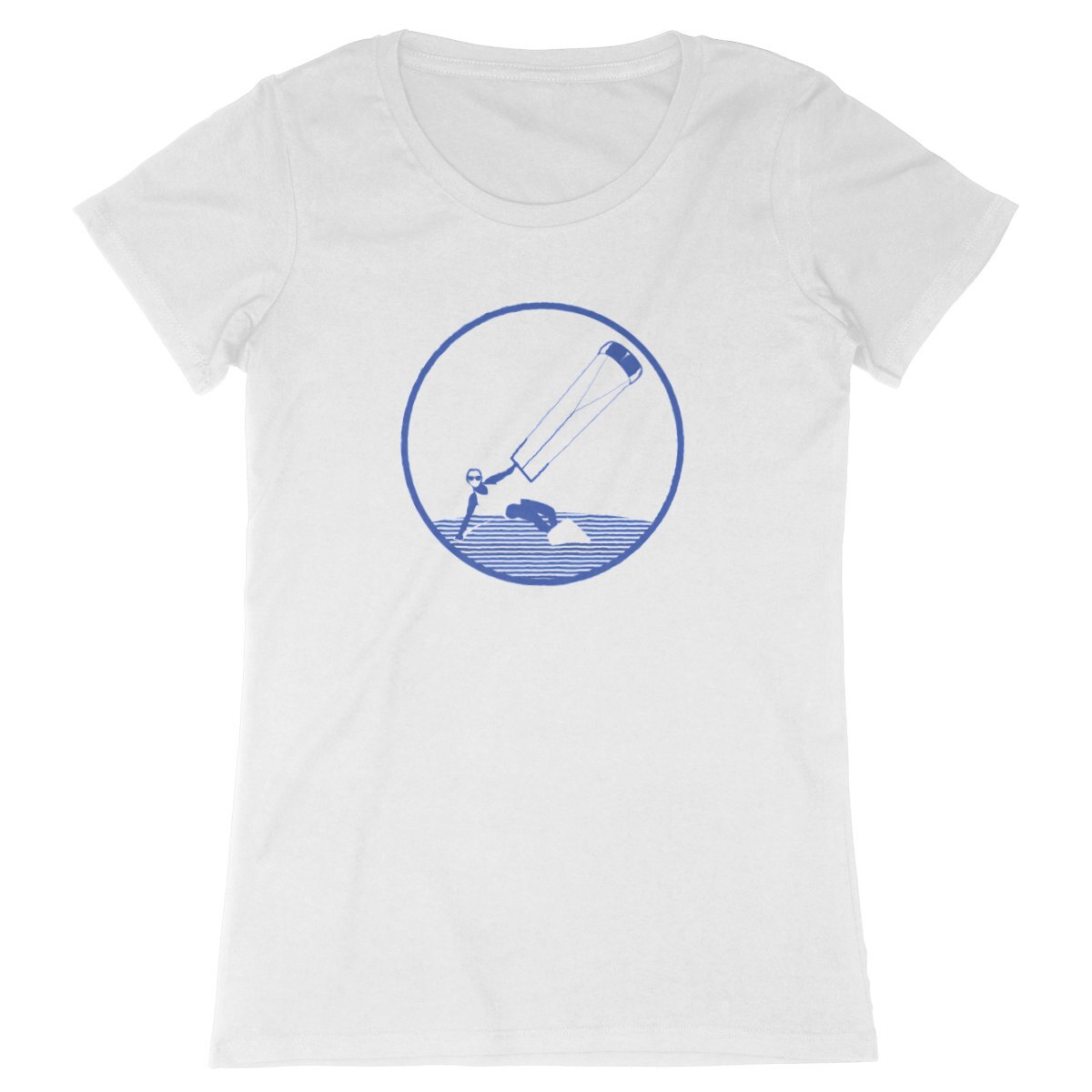 T-shirt Femme - Coupe cintrée - 100% Coton BIO - Kitesurf W