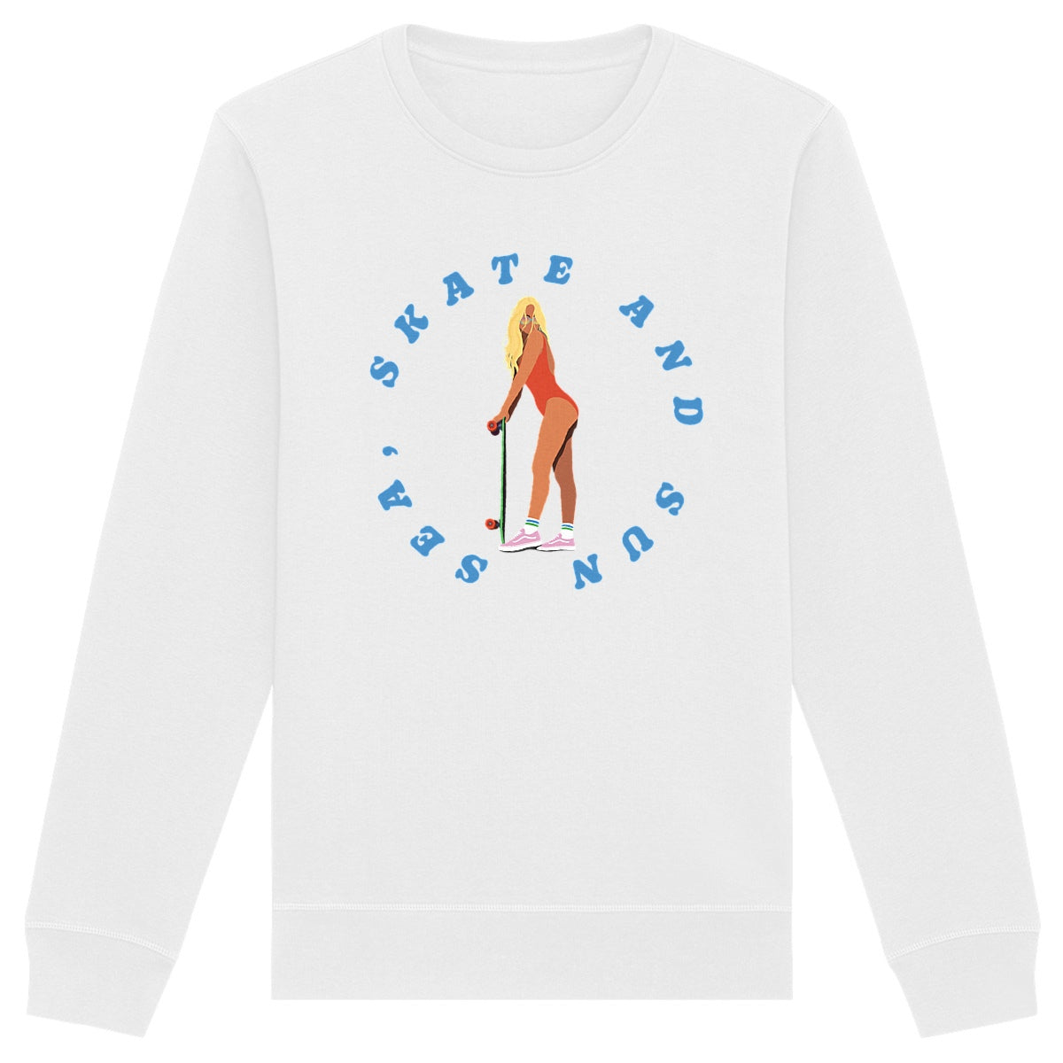 Sweatshirt Femme - Léger - Coton BIO - Sea, Skate and Sun