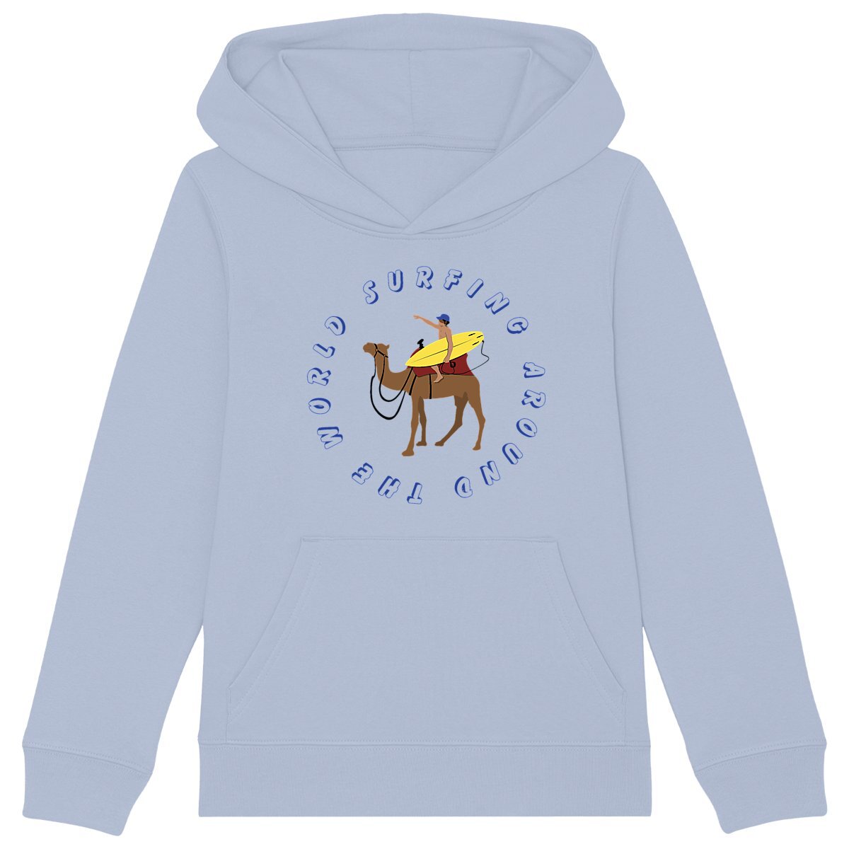 Sweatshirt à capuche Enfant - Garçon - Coton BIO - Surfing around the World