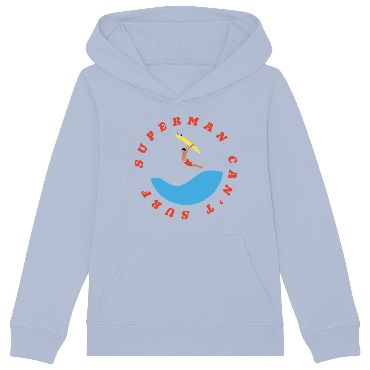 Sweatshirt à capuche Enfant - Garçon - Coton BIO - Superman can't surf