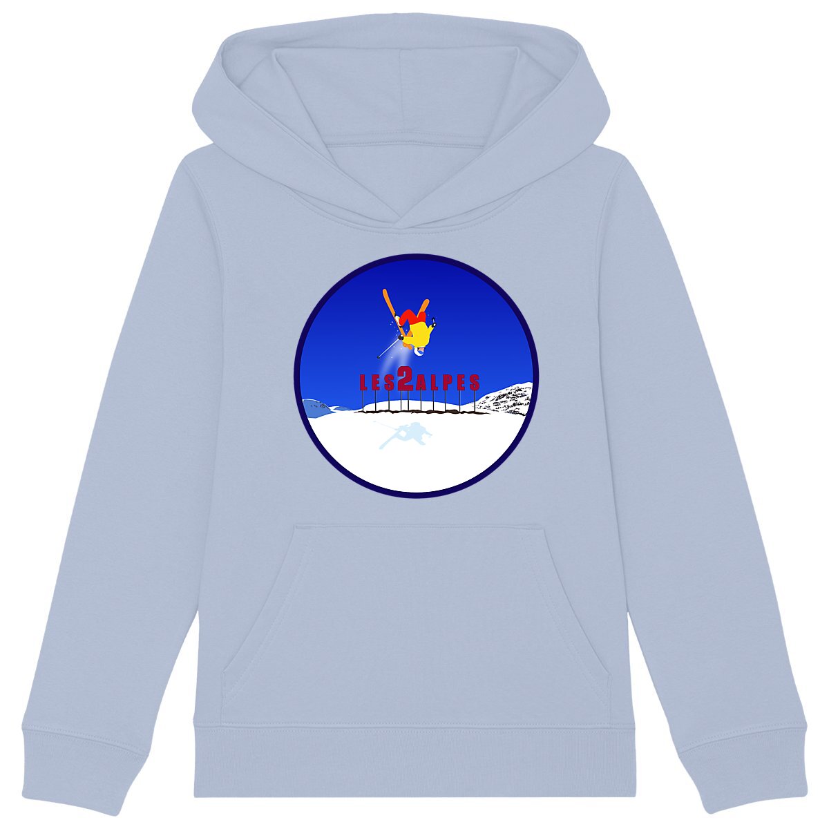 Sweatshirt à capuche Enfant - Garçon - Coton BIO - Les 2 Alpes
