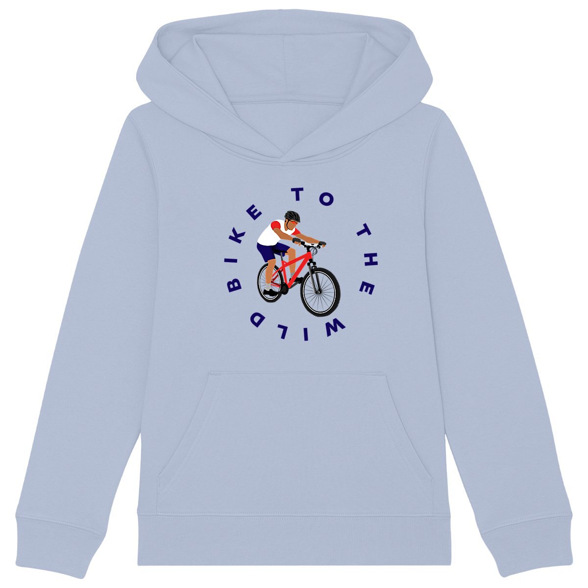 Sweatshirt à capuche Enfant - Garçon - Coton BIO - Vélo trail
