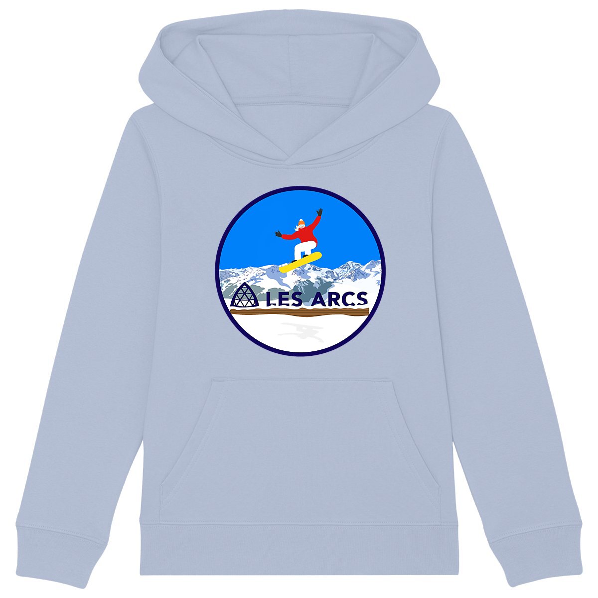 Sweatshirt à capuche Enfant - Fille - Coton BIO - Les Arcs Snow W