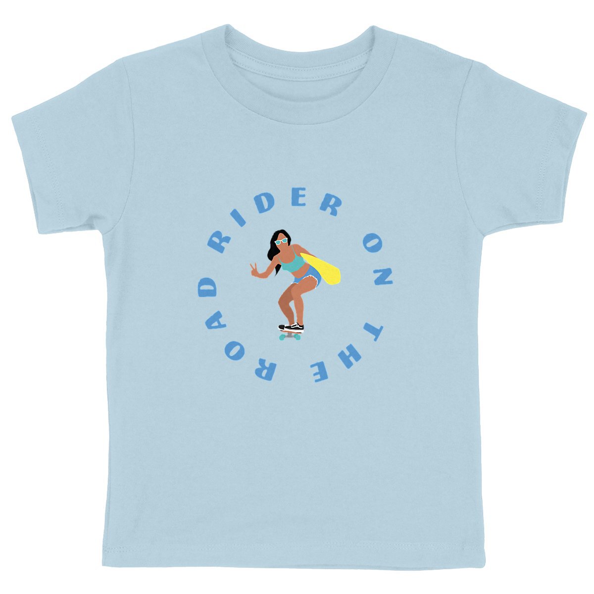 T-shirt Enfant - Fille - Coton bio - Rider on the road