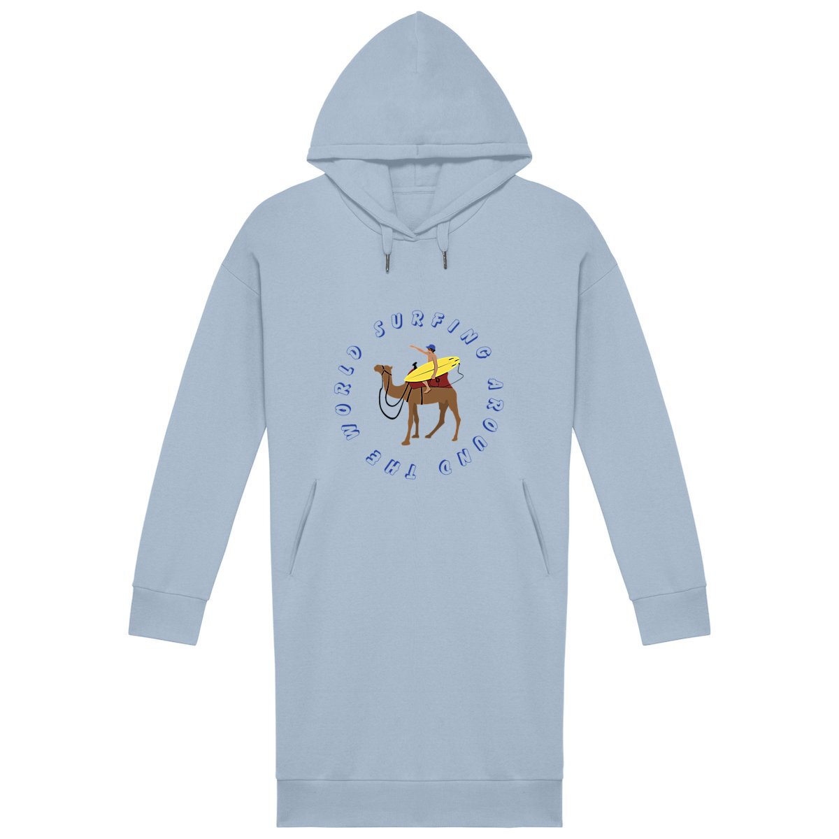 Robe sweatshirt - Coton BIO - Surfing around the world