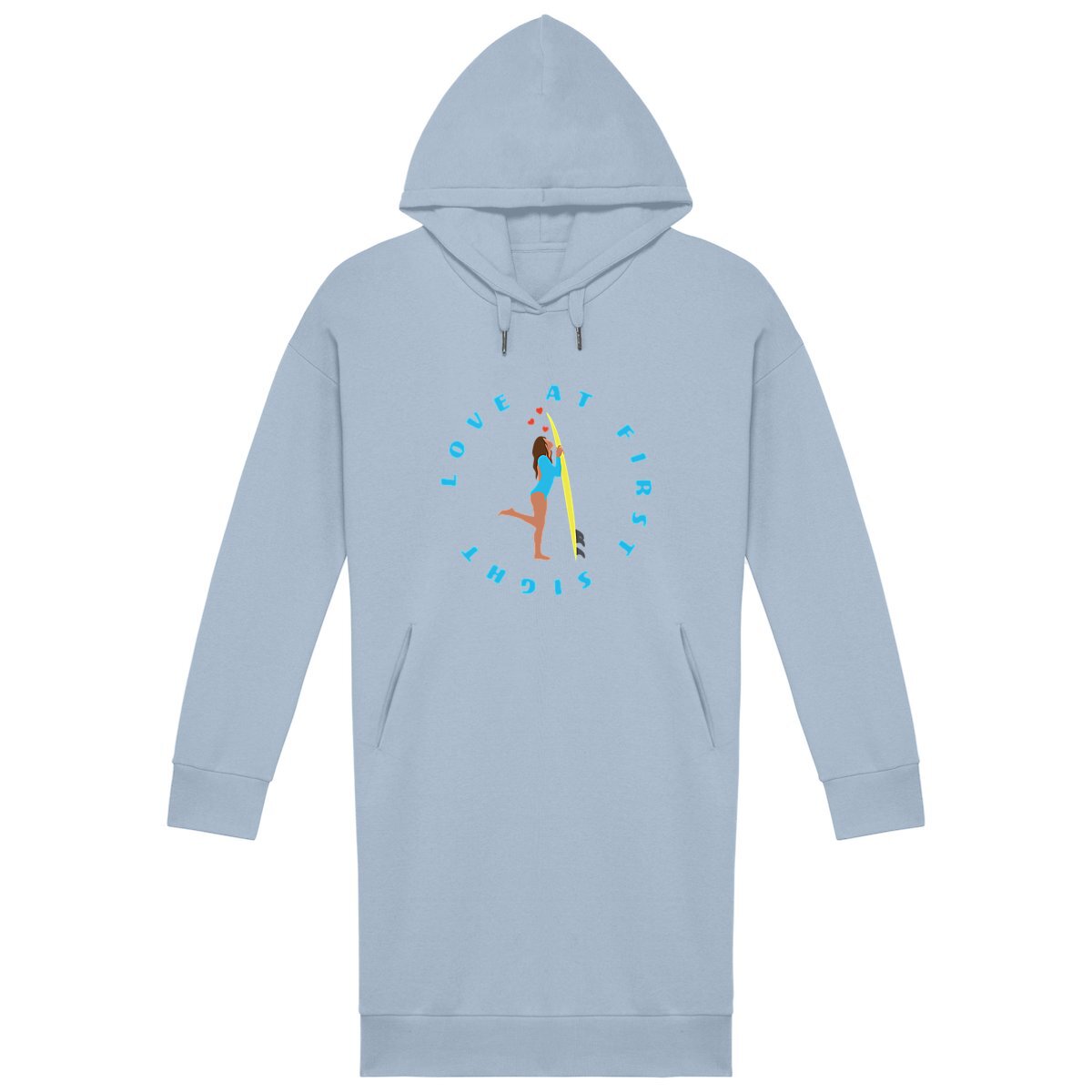Robe sweatshirt - Coton BIO - Love at first sight