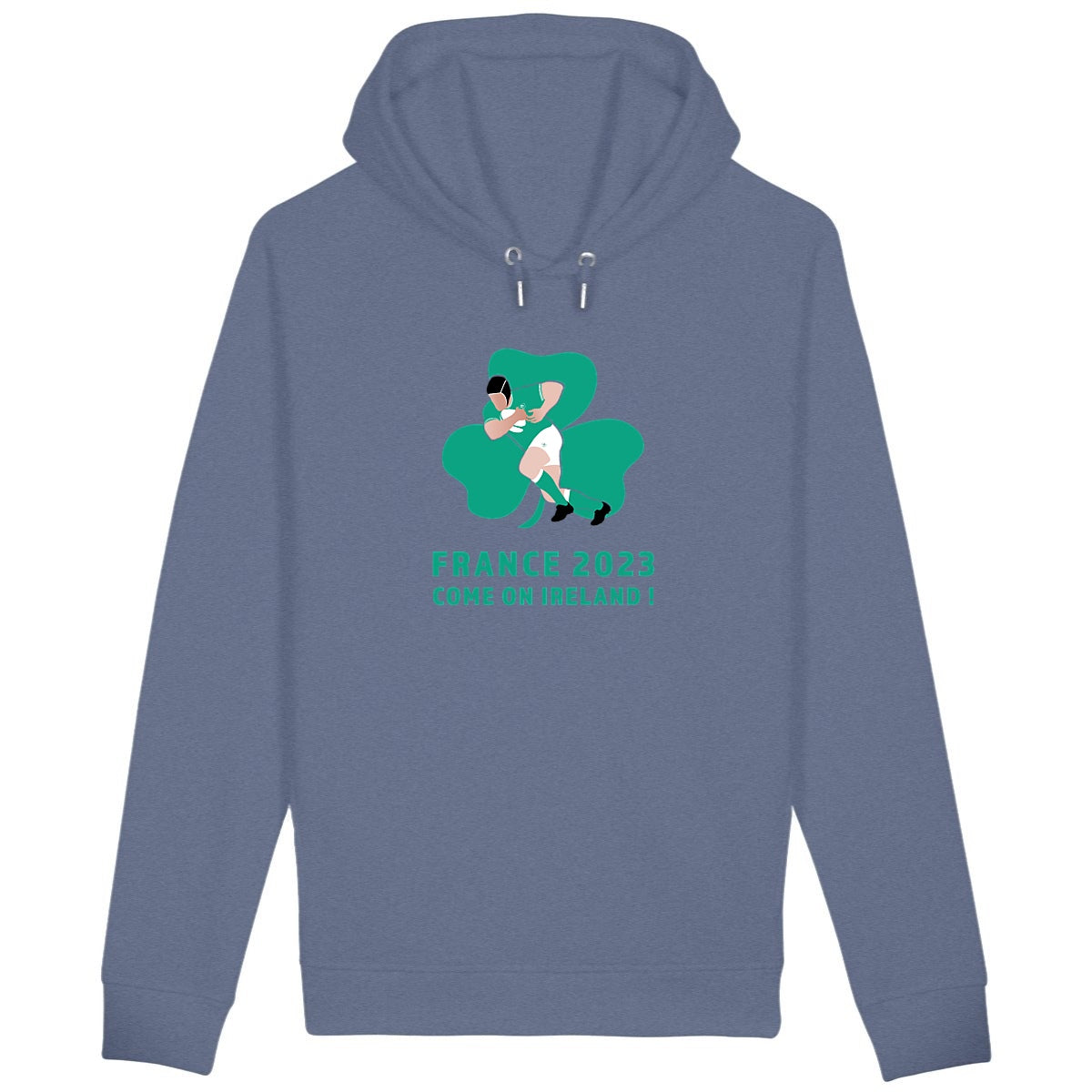 Sweatshirt à capuche Homme - Poches latérales - Coton BIO - Irlande