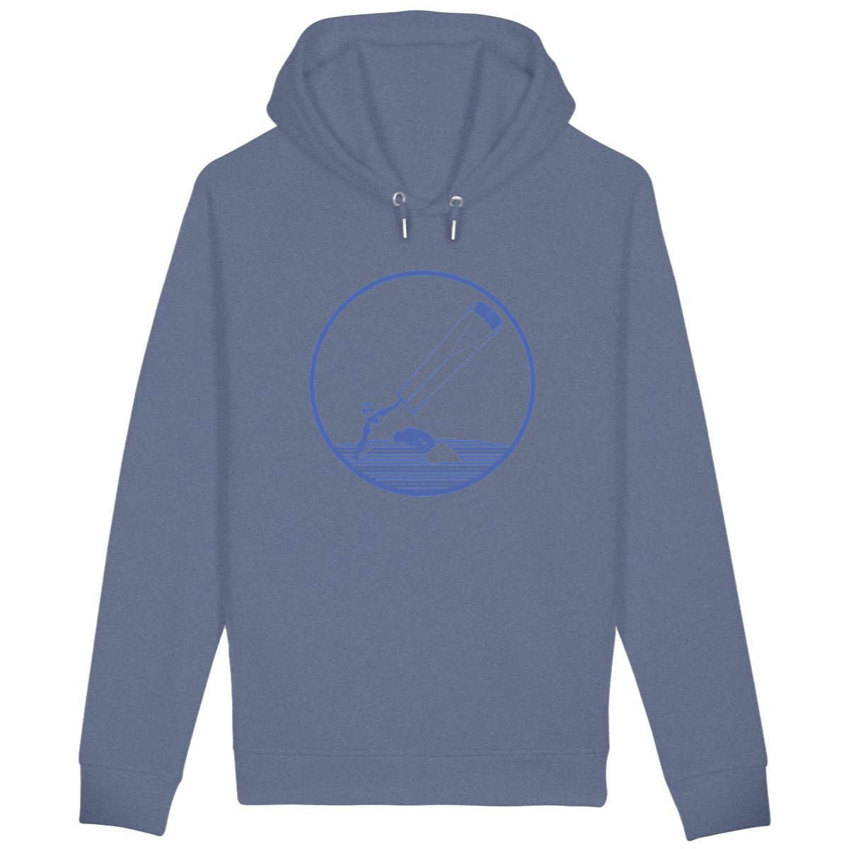 Sweatshirt à capuche Femme - Poches latérales - Coton BIO - Kitesurf W