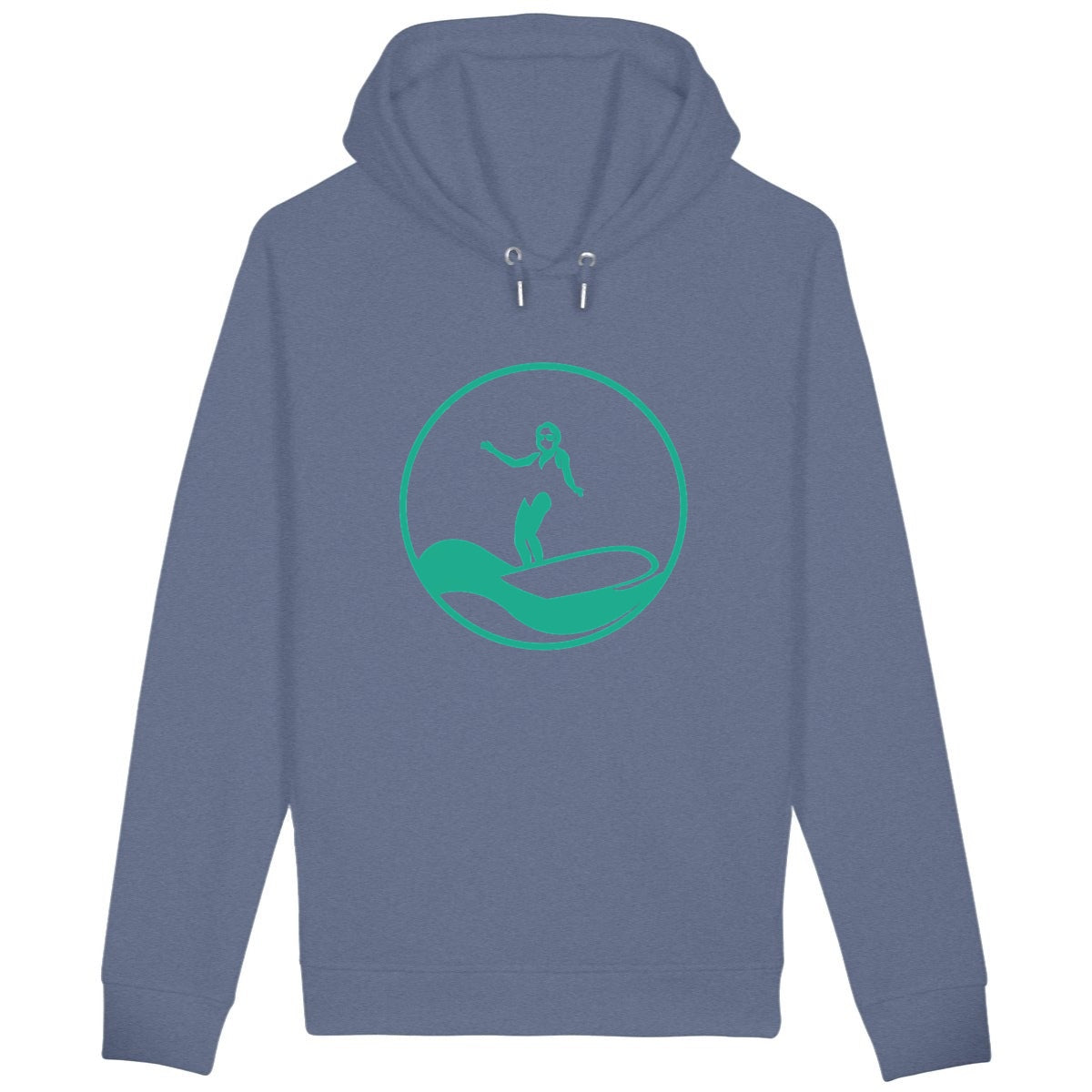 Sweatshirt à capuche Femme - Poches latérales - Coton Organique - Surf W