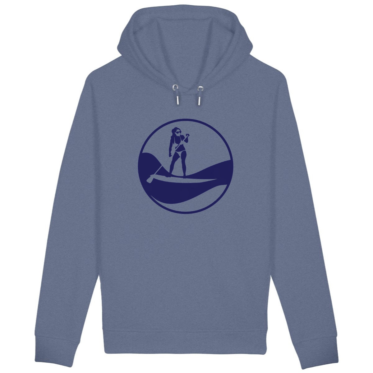 Sweatshirt à capuche Femme - Poches latérales - Coton BIO - Stand up paddle F