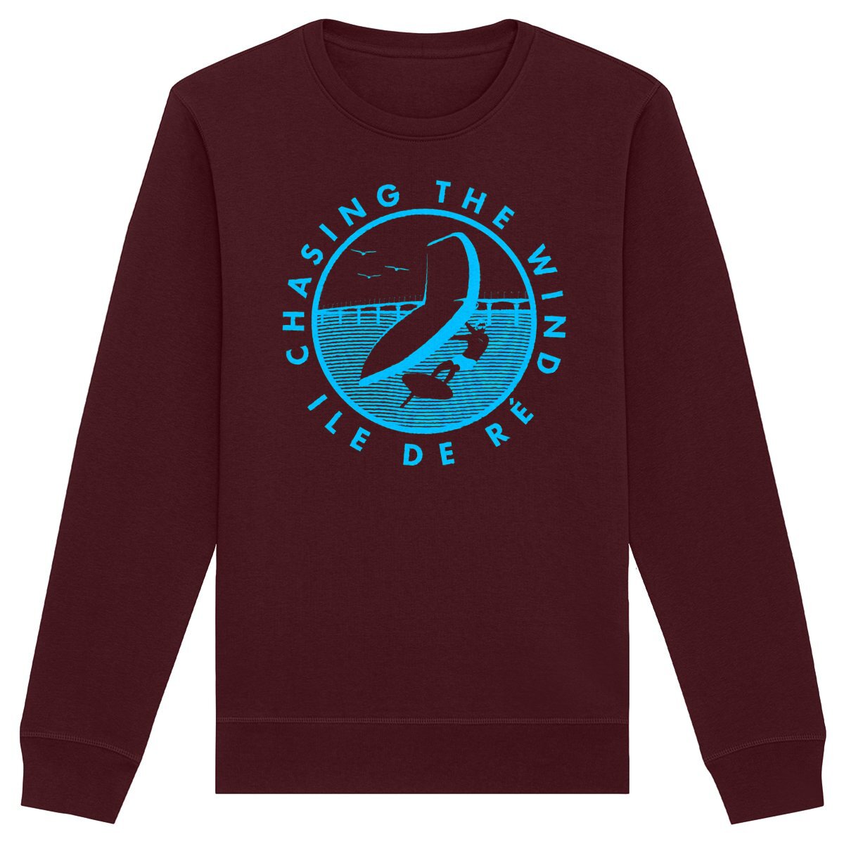 Sweatshirt Homme - Léger - Coton BIO - Chasing the wind wingfoil H