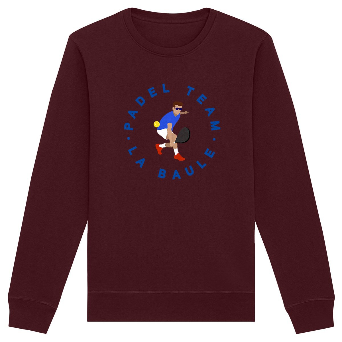 Sweatshirt Homme - Léger - Coton BIO - Padel Team La Baule