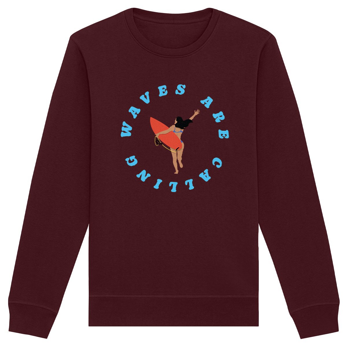 Sweatshirt Femme - Léger - Coton BIO - Waves are calling