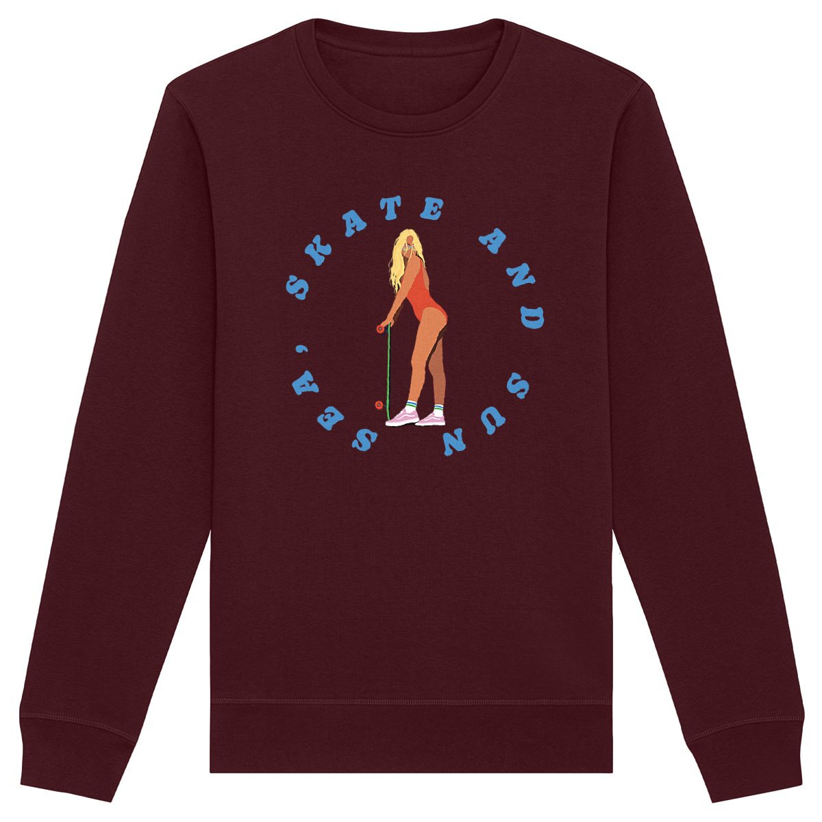 Sweatshirt Femme - Léger - Coton BIO - Sea, Skate and Sun