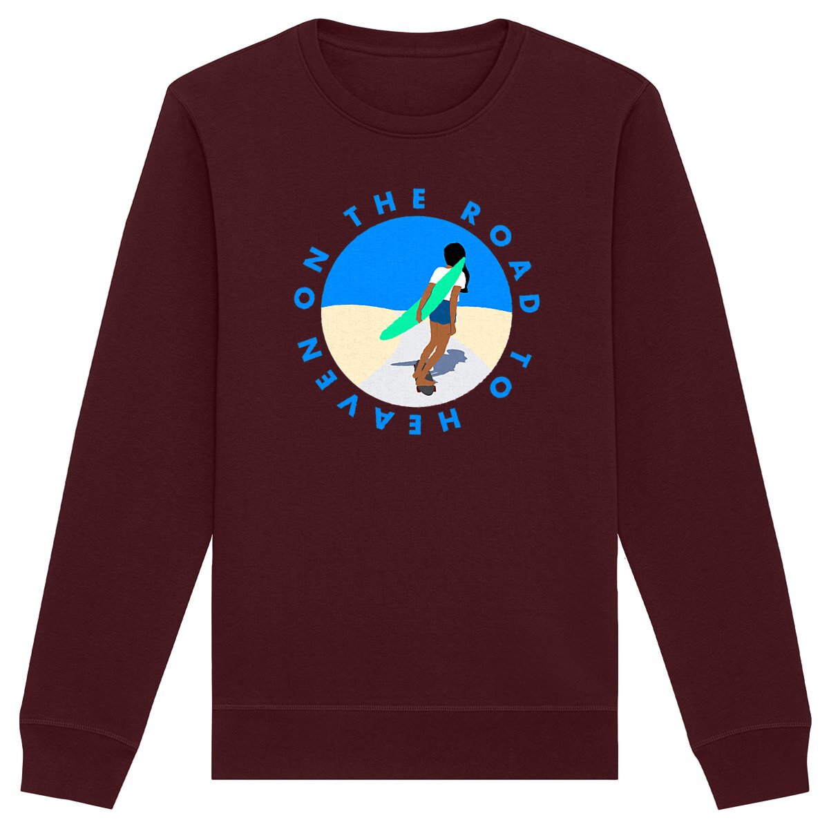 Sweatshirt Femme - Léger - Coton Bio - On the road to heaven W