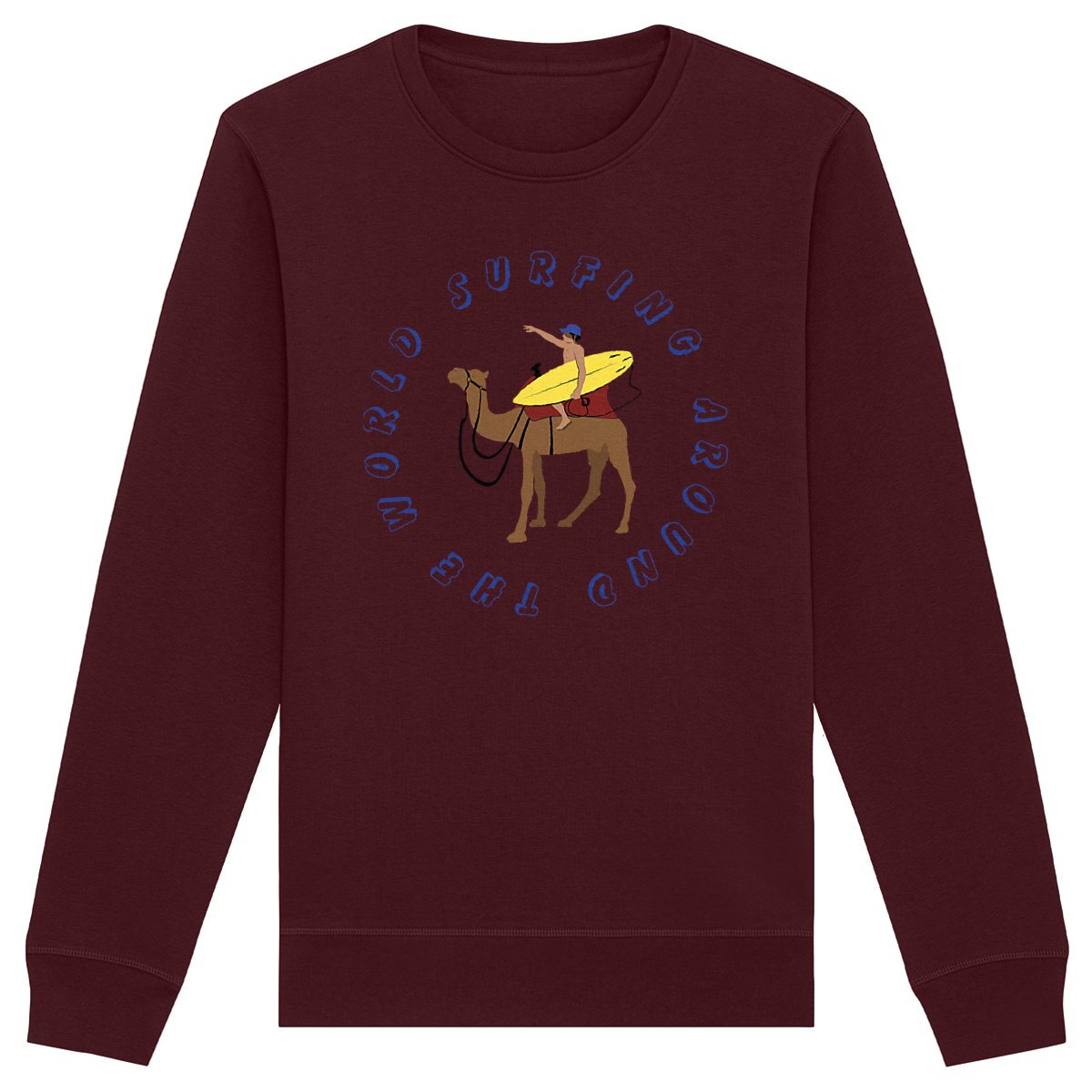 Sweatshirt Homme - Léger - Coton BIO - Surfing around the world
