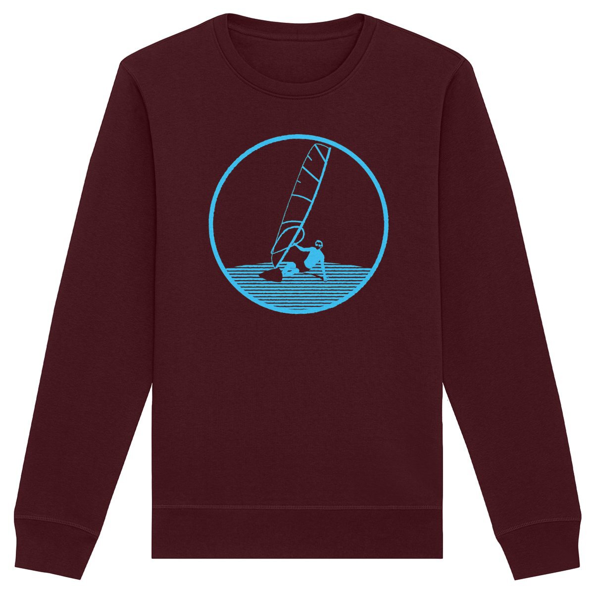 Sweatshirt Homme - Léger -Coton BIO - Planche à voile