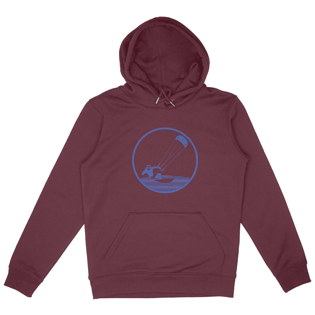 Sweatshirt à capuche Homme - Poche Kangourou - Coton BIO - Kitesurf H