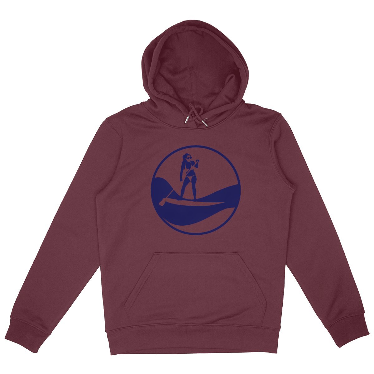 Sweatshirt à capuche Femme - Poche Kangourou - Coton BIO - Stand up paddle W