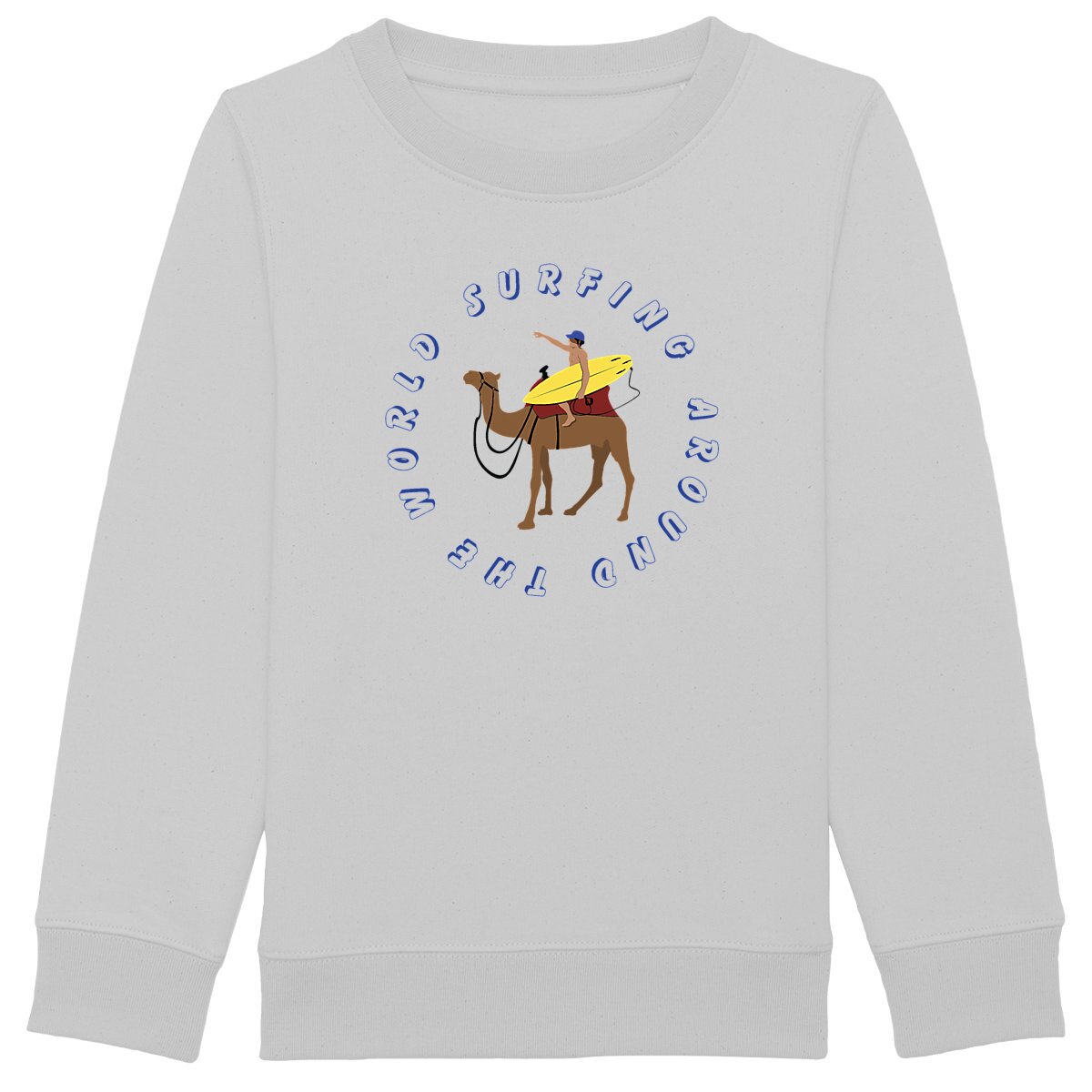 Sweatshirt Garçon - Coton BIO - Surfing around the world