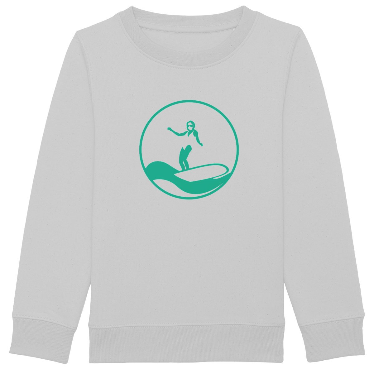 Sweatshirt Enfant - Fille - Épais - Coton Bio - Surf W