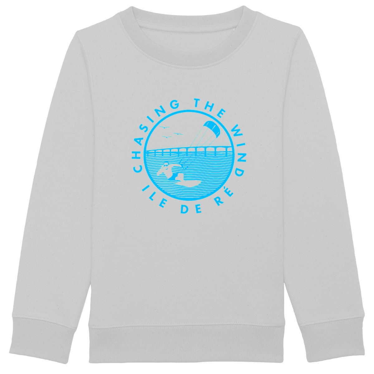 Sweatshirt Enfant - Garçon - Coton BIO - Chasing the wind Kitesurf H