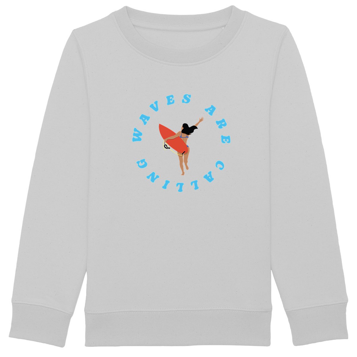 Sweatshirt Enfant - Fille - Épais - Coton BIO - Waves are calling