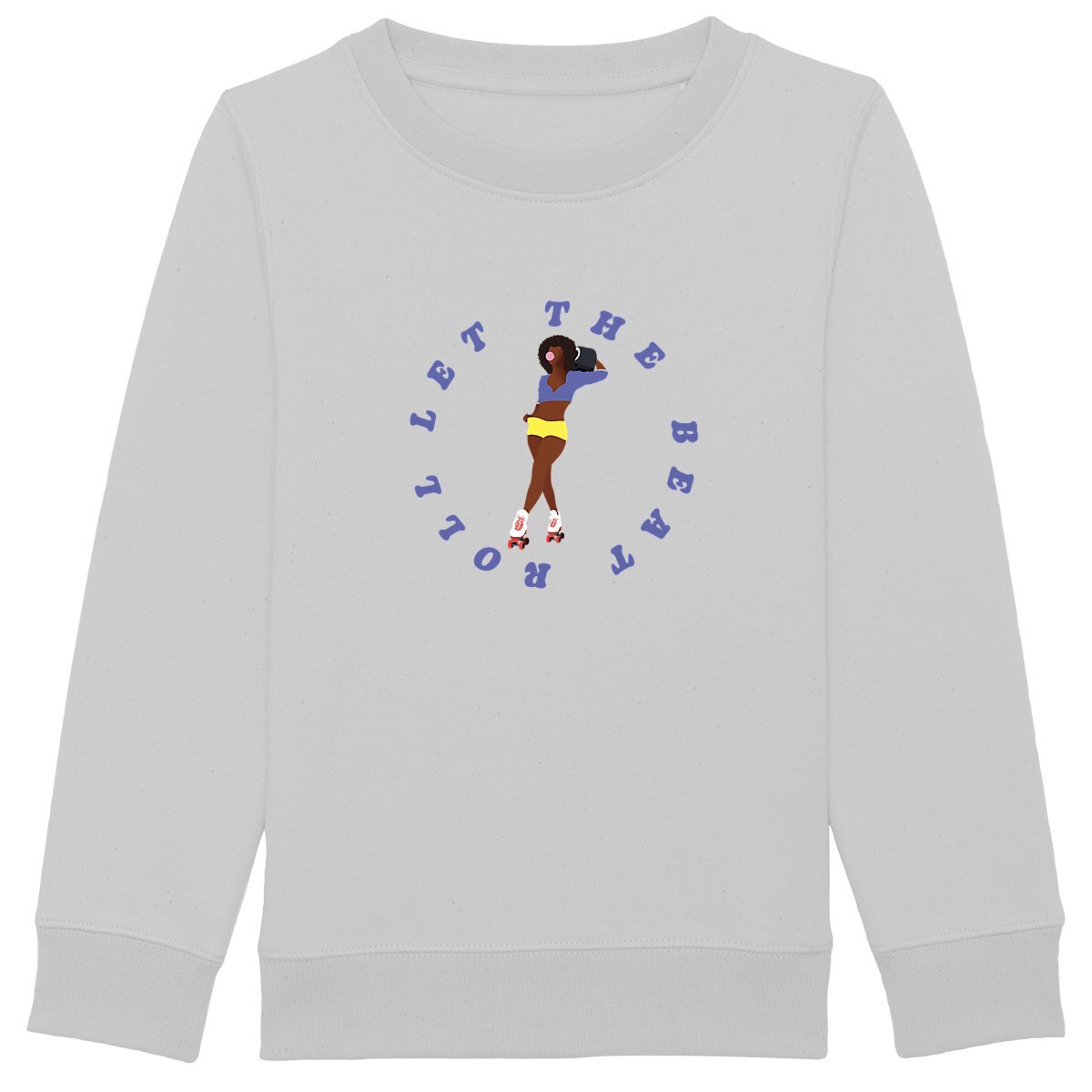 Sweatshirt Enfant - Fille - Épais - Coton BIO - Let the beat roll