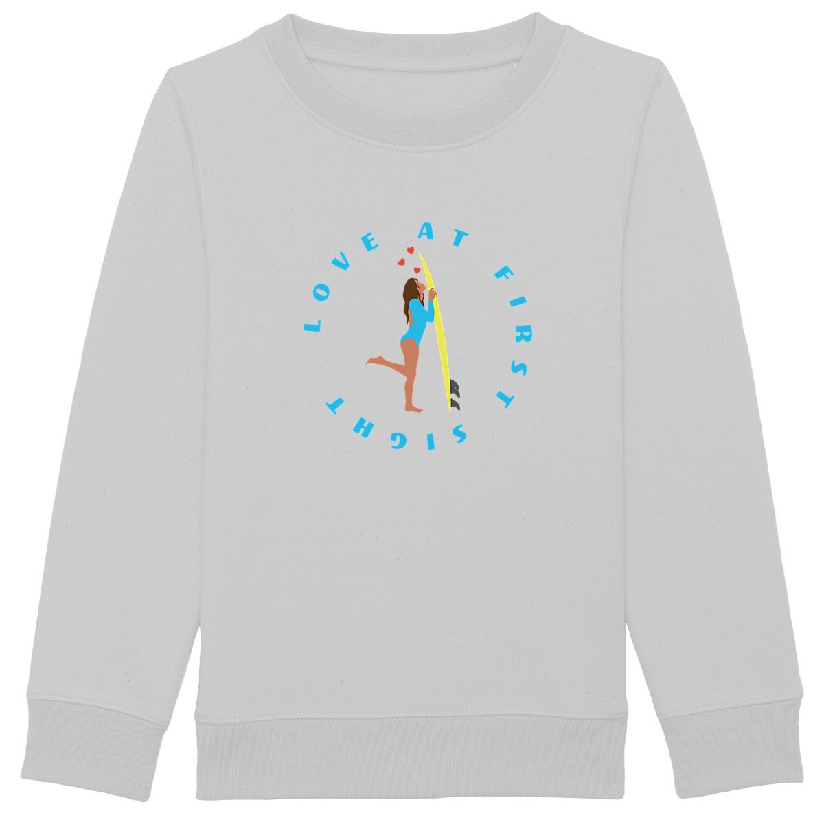 Sweatshirt Enfant - Fille - Épais - Coton BIO - Love at first sight